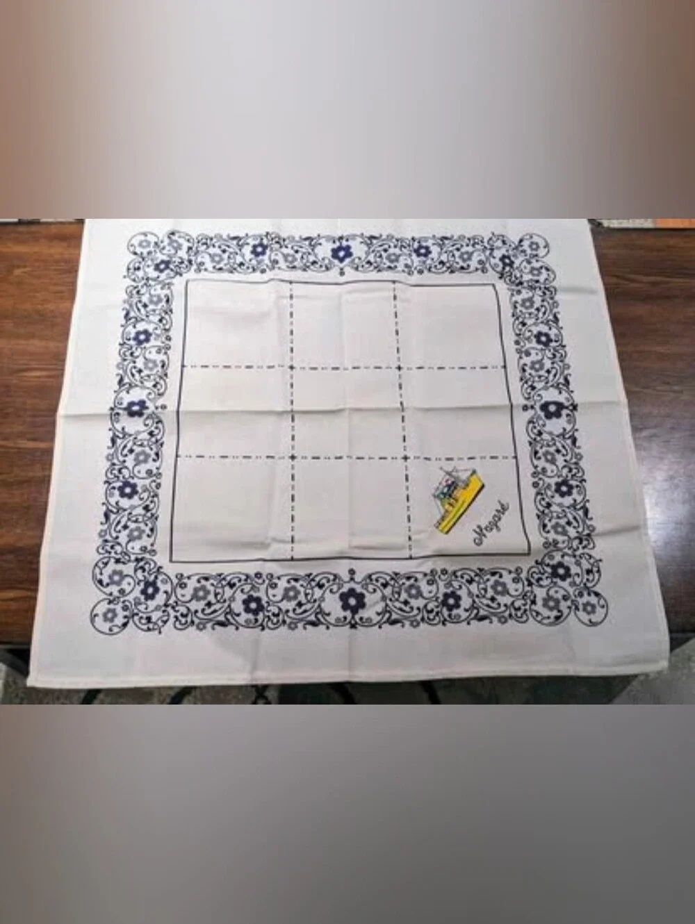 Portuguese Nazare Floral & Ship Design Traditional Cotton Table Cloth. 27